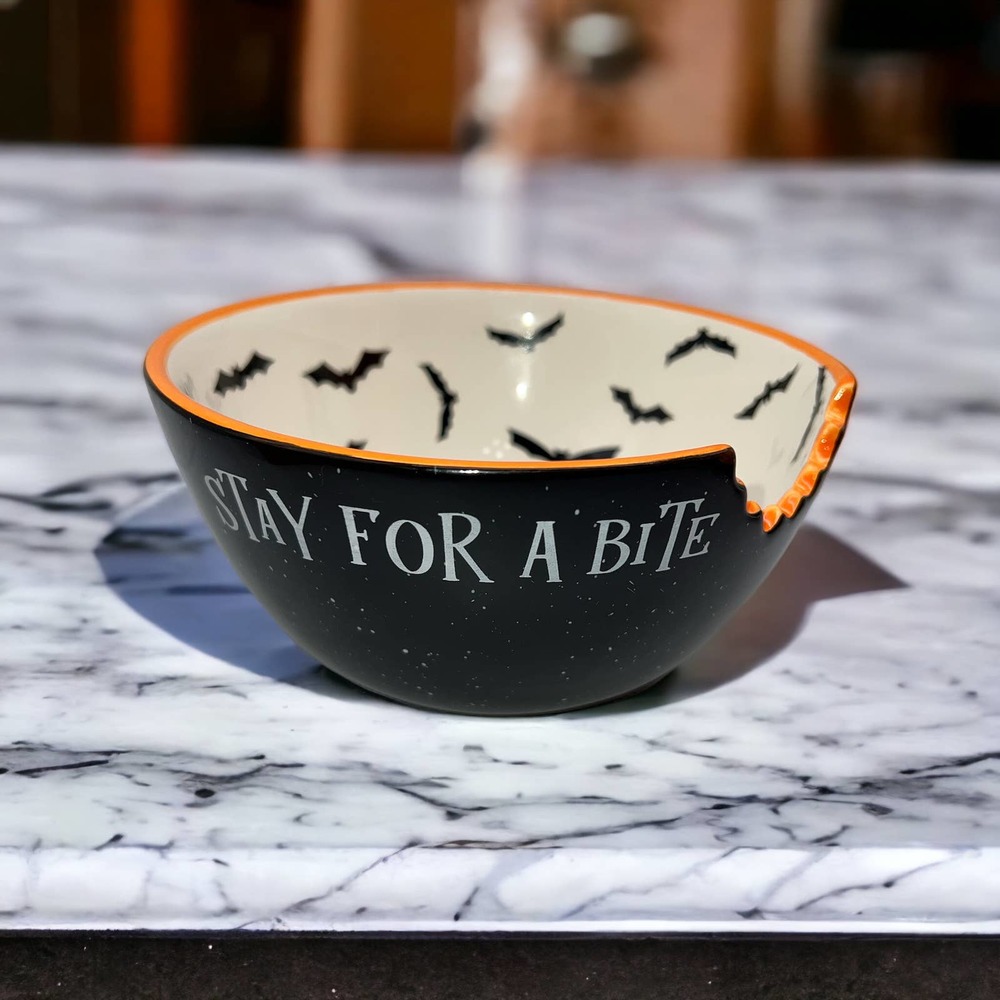 Eccolo Halloween Stay For A Bite Candy Bowl